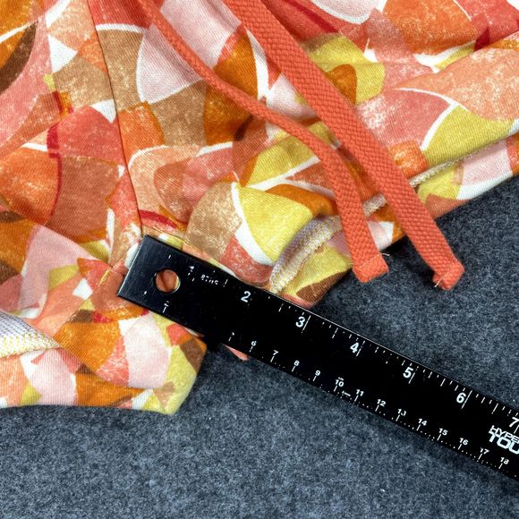 Daily Practice Anthropologie Shorts Women's Extra Small Orange Print Lounge - Picture 7 of 11